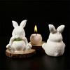 Silicone Rabbit Shaped Mold For Resin Art Concrete Jewelry Container Making And Decorative Succulent Planter Design