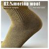 87% Merino Wool Socks for Men and Women, Outdoor Hiking Sports Mid-Calf Running Socks, Run Pro