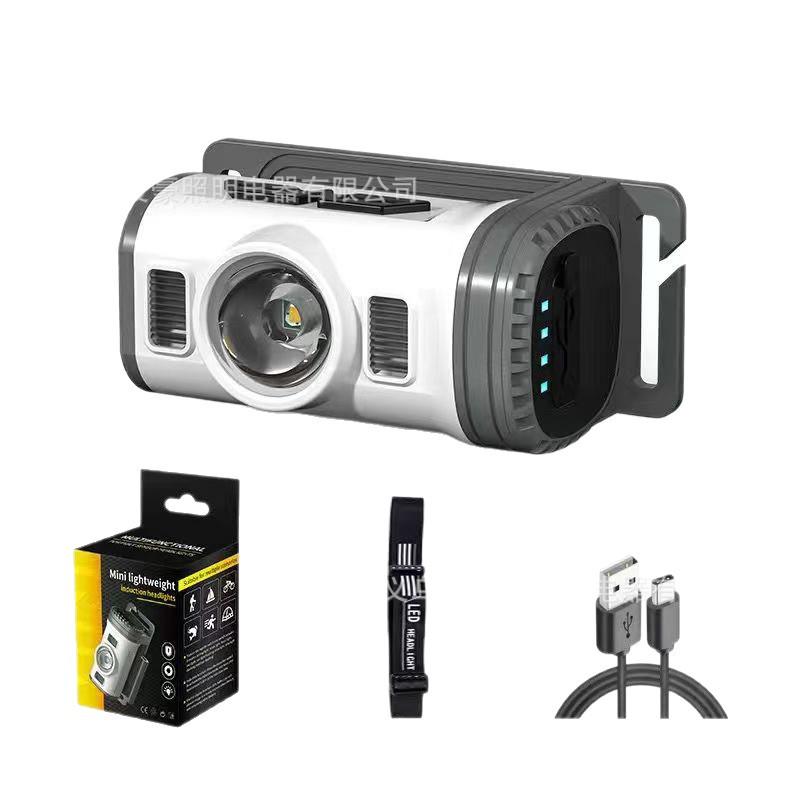 Rechargeable Outdoor Night Fishing Headlamp: Long Battery Life & Super Bright LED with Motion Sensor