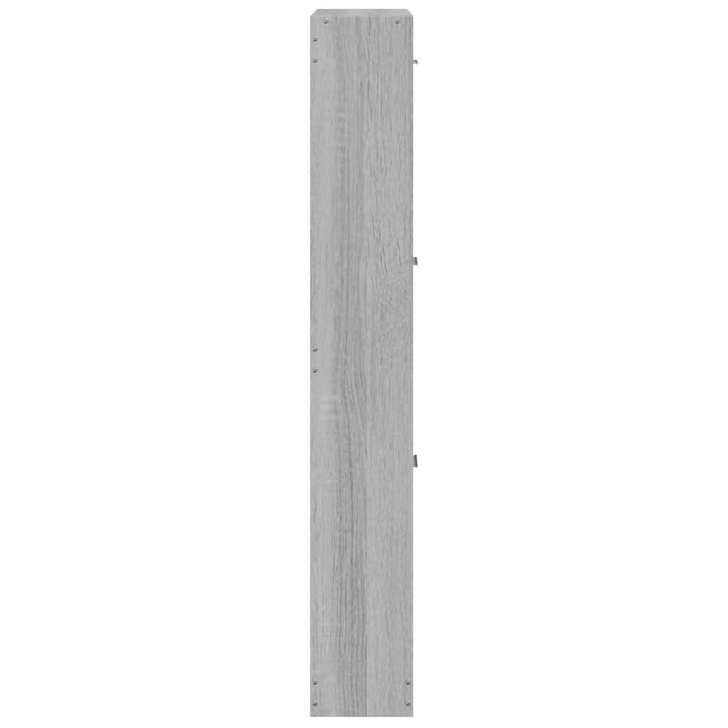 Shoe Cabinet Gray Sonoma 59 x 17 x 108 cm Particleboard