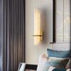 Modern Minimalist Marble and Copper Wall Lamp for Living Room, Study, and Bedroom