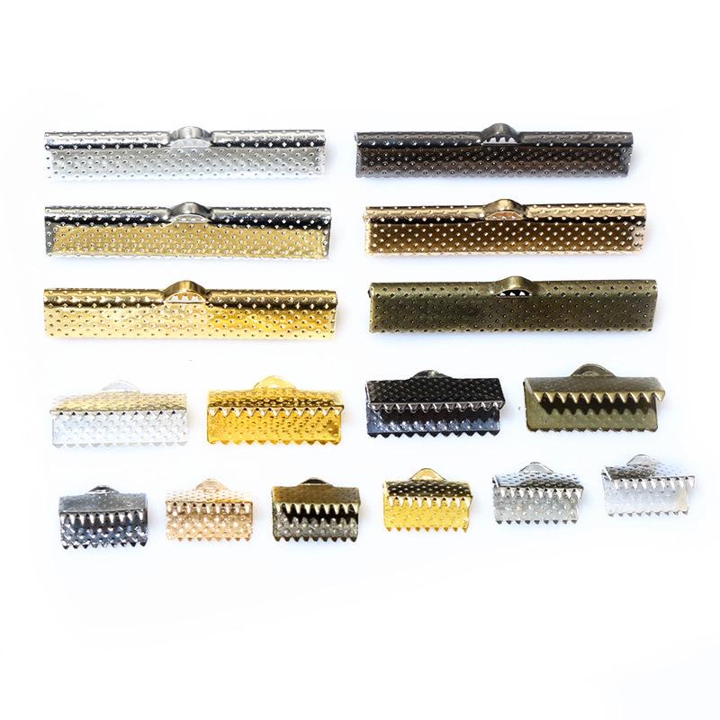 50-Pack Vest Buckle Snap Buttons with Teeth Ribbon Rope Clasp for DIY Jewelry