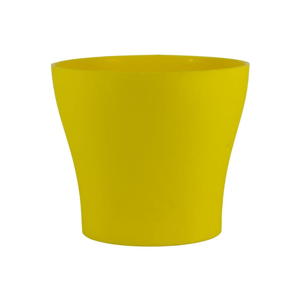 Kulaté květináče na rostliny s podmisou|Vnitřní a venkovní květináč pro dekoraci domova/kanceláře/stolu/zahrady/balkónu|5,5 palce