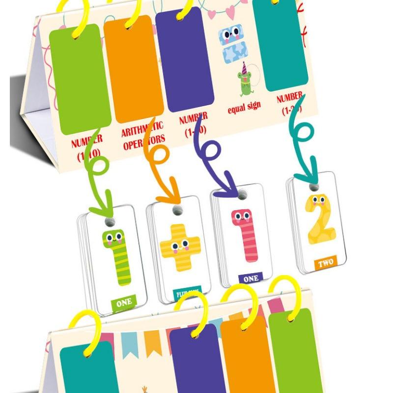 Children Desktop Number Addition And Subtraction Math Early Education Cognitive Cards