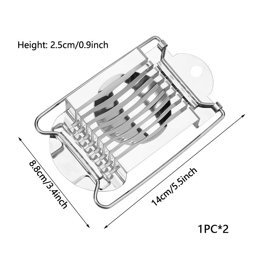 1PC household stainless steel egg slicer egg slicer multifunctional quick slicing egg ham split cutter sharp kitchen gadgets 2