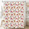 Mushroom Print Shower Curtain Waterproof Bathroom Decor Modern Home Decorations Customizable Size Available for Purchase On AliE