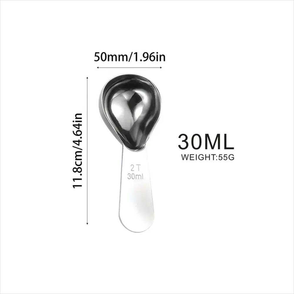 Stainless Steel Coffee Scoop, Coffee Scoops Short Handle, Tablespoon Measuring Spoons, for Coffee, Tea, Sugar, Kitchen Tool