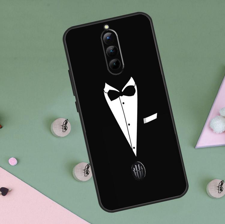 Man Suit Shirt Tie Case For Red Magic 9 8 10 Pro Plus 6 6S 7S 7 Pro 5G 6R RedMagic 9S 8S 10S Pro Plus Cover