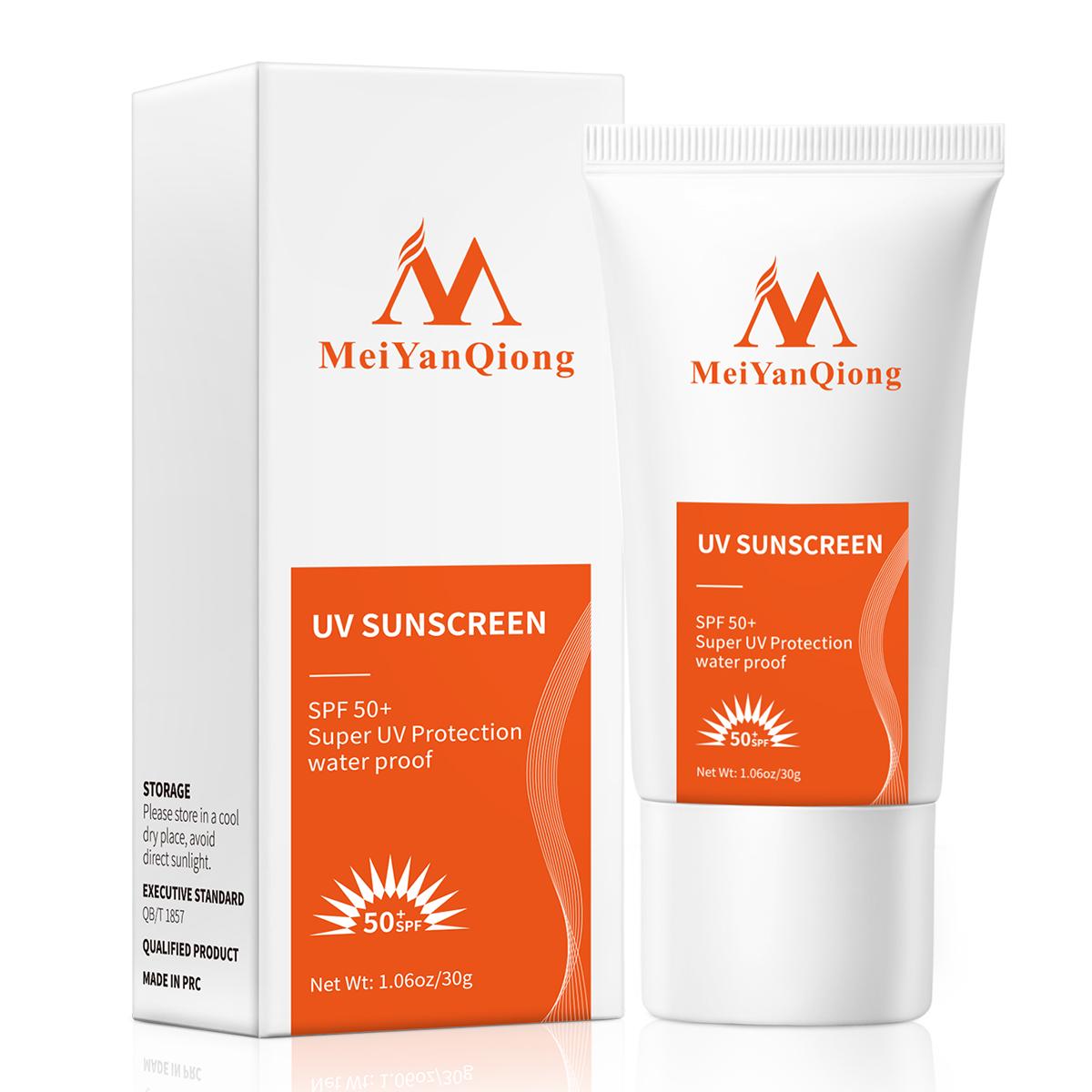 

MeiYanQiong Sunscreen SPF50+ - Whitening & UV Protection 30g 1pcs