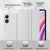 Étui à rabat triple pliage pour Xiaomi Redmi Pad 2 Pro 12,1 pouces Support magnétique Housse de protection en cuir PU Veille/Réveil automatique