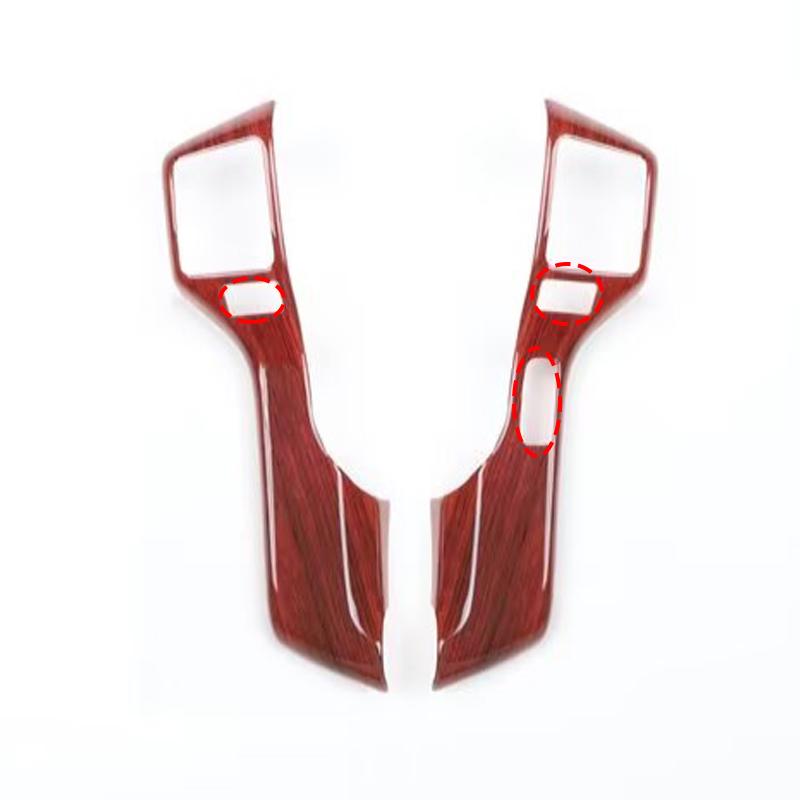 For TOYOTA 4Runner 4 Runner 2010-  CarbonFiber Steering Wheel Trim Direction Control Button Frame Cover Styling Accessories