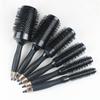 Professional 6pcs/set Black Boar Bristles Round Hair Comb Hairdressing Hair Curler Comb Anti-Static Barber Salon Styling Tools