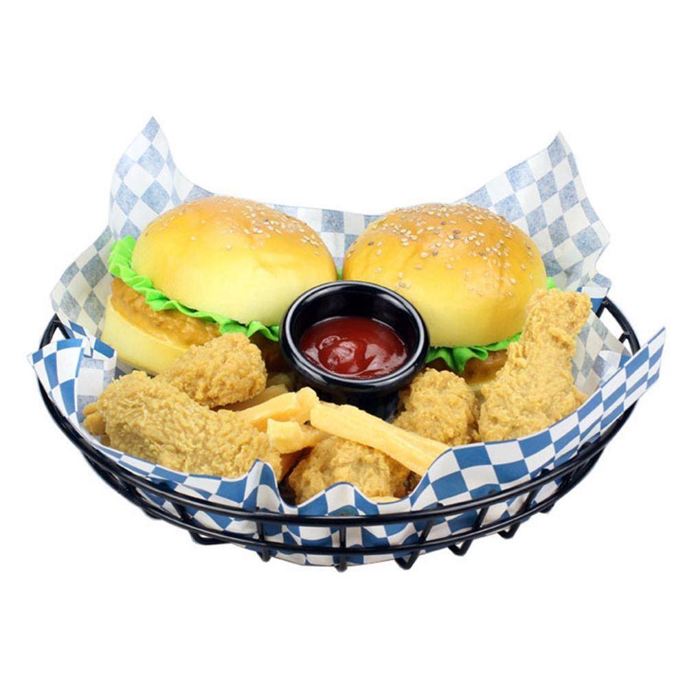 Chips Barrel Table Decor Fast Food Holder Snack Container French Fries Basket Tableware Food Bucket