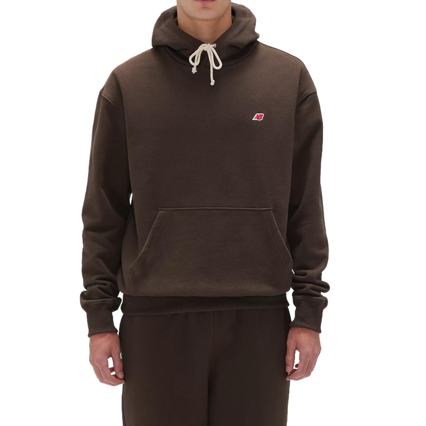 Худи New Balance с карманом-кенгуру и спущенной линией плеча MT43546-RHE S