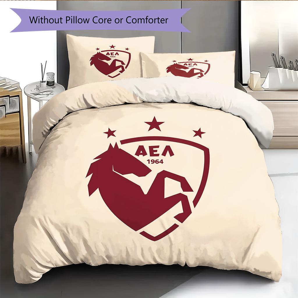 AEL Larissa Muster Bettwäsche Steppdecke Set Heimdekoration Geschenk (1 Bettbezug + 2 Kissenbezüge (ohne Füllung)).xwn