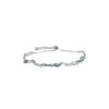 "Ice Blue Sea" Cool Irregular Wave Bracelet: Exquisite Light Luxury Jewelry Gift