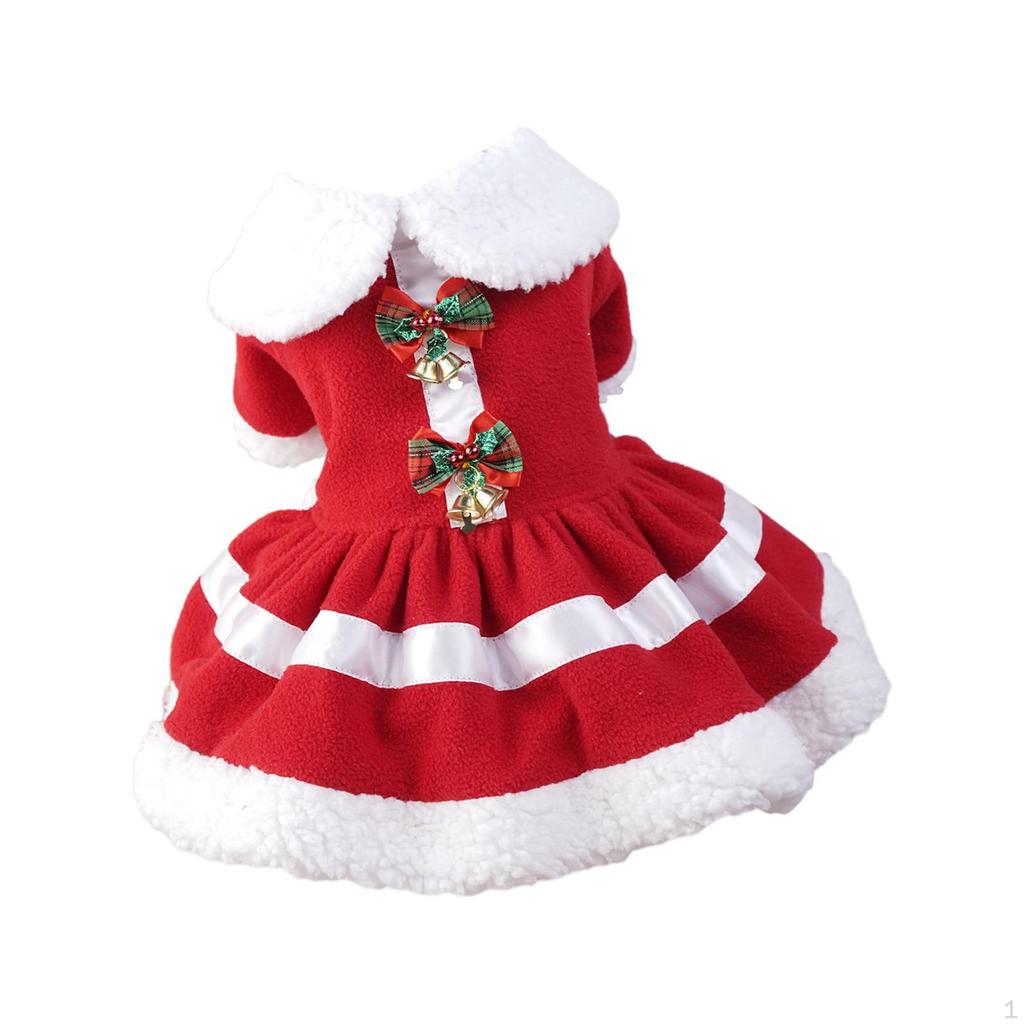 Christmas Dog Costume Dress Puppy Holiday Clothes Cosplay for Dogs