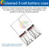 3 Battery Boxes In Parallel Series 21700 18650 Battery Box Transparent Frosted No Welding With Lid And Wire Headlight Power Box