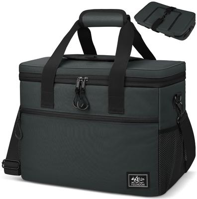 MOTIFUN 35L Large Capacity Insulated Cooler, Made of 900D Polyester, Waterproof, Stylish, Lightweight, Foldable, 4-Layer Insulation, Soft Cooler,