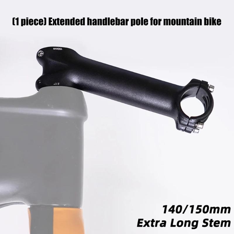 Long Stem Bicycles Handlebars Risers 7/12/17 Degree 130/140/150Mm Bike Table Power Steering Wheel Extension Part
