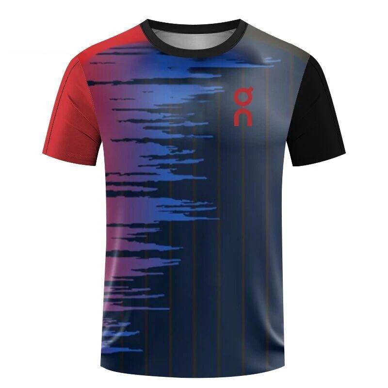 BOLIV MODA Heren 3D Geprint T-shirt Buiten Fitness Ademend Sneldrogend Sport Korte Mouw Ronde Hals Pullover Casual Top 2XL