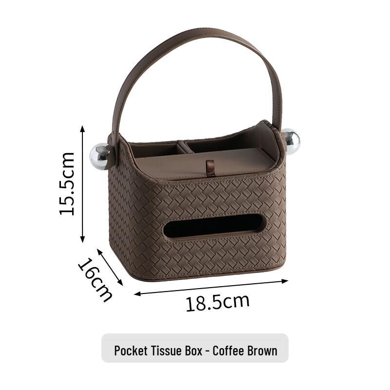Yudu HC Leather Tissue Box