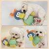Soft Squeaky Dog Toy for Small Medium Large Dogs Stuffed Cartoon Duck Shape Dog Chew Toy Interactive Tug Toy for Indoor Play
