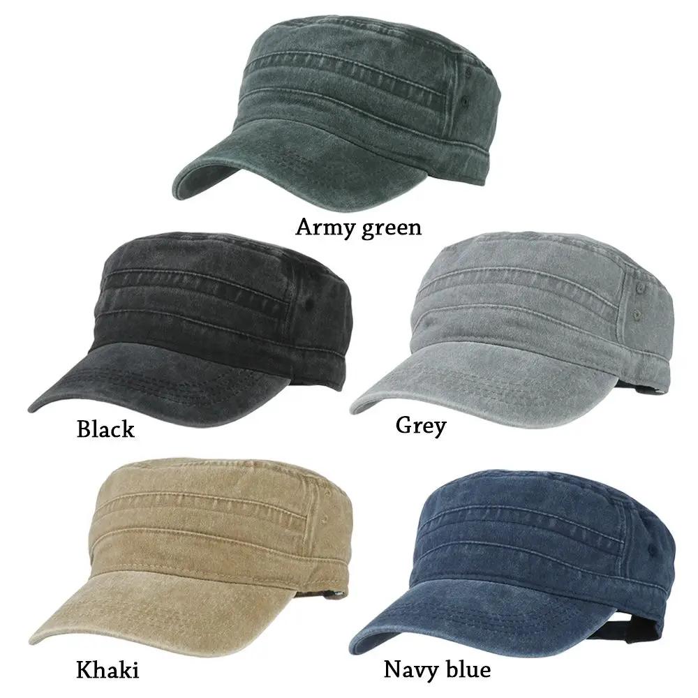 Big Head Man Large Size Pure Cotton Army Make Old Flat Cap Outdoors Baseball Cap Fishing Cap Summer Sun Hat