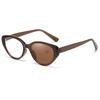 Womens Retro Cat Eye Reading Glasses Anti Blue Light Photochromic Presbyopia Glasses Fashion Clear Lens