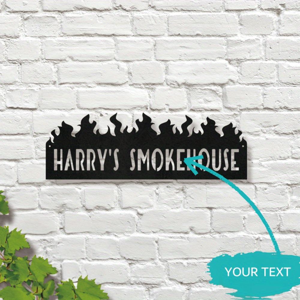 Letrero Metálico Personalizado Decoración de Pared Foso de Barbacoa Regalo Arte Escultura Cocina Hogar