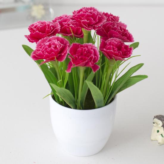 1 Set Artificial Plants Multi-use Handmade Plastic Artificial Plants Display for Garden