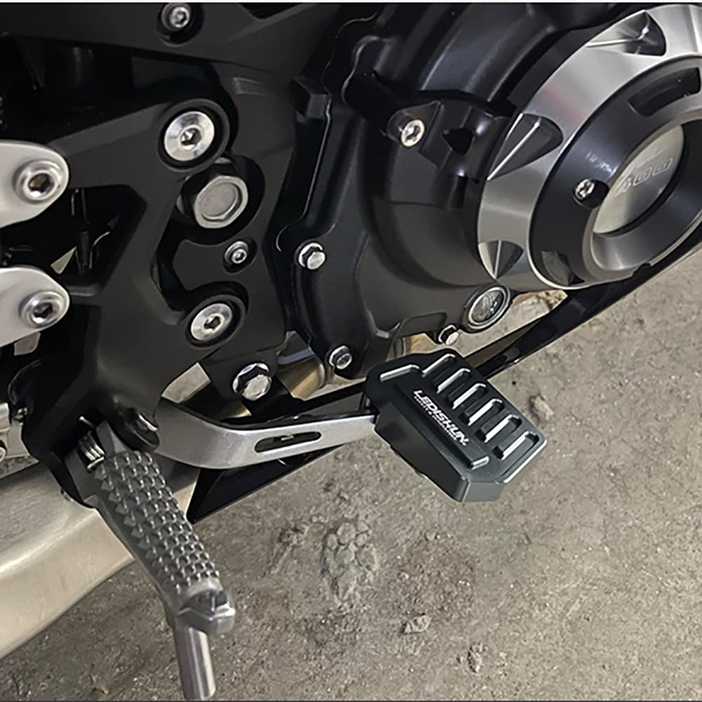 LEDISHUN Brake Pedal Extension Plate Applicable Kawasaki NINJA400 Z400 2018-2023 (Black)