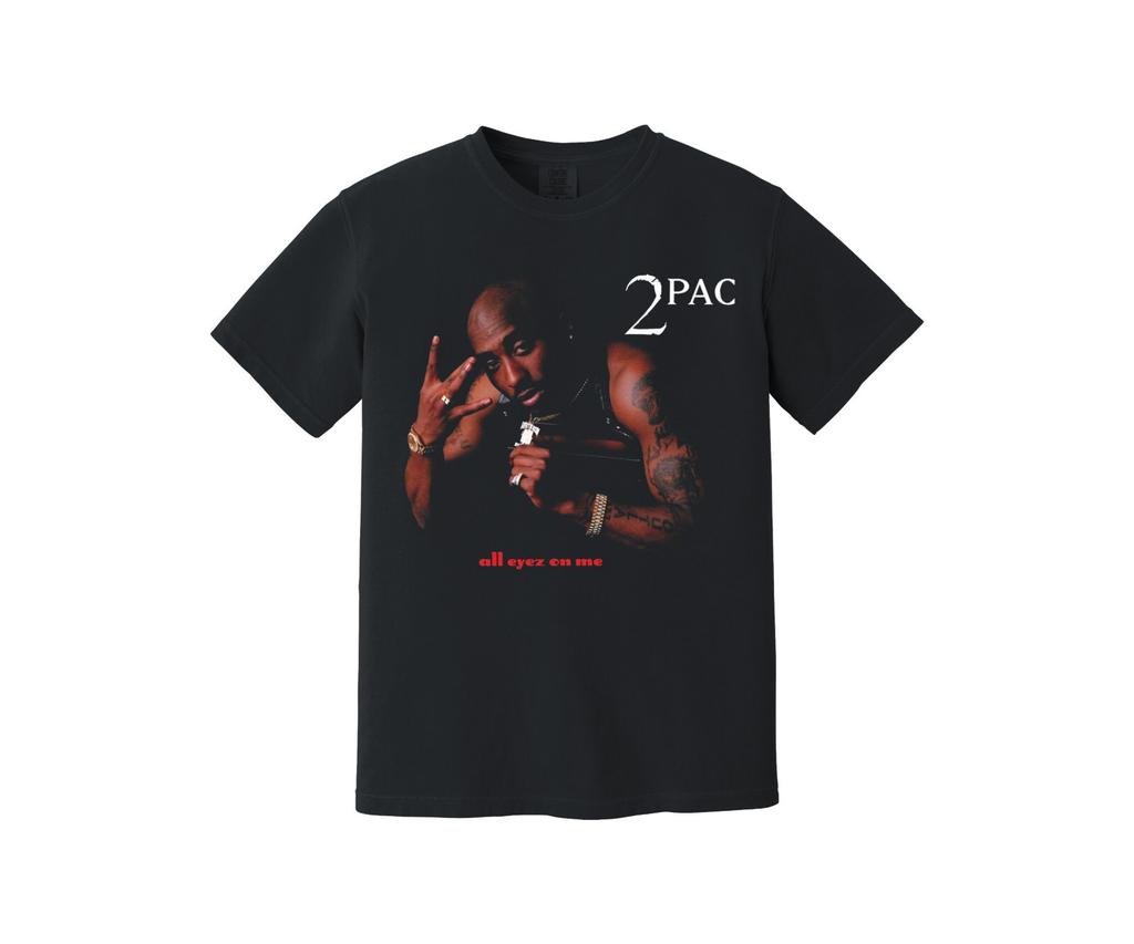 2pac Heavyweight T-shirt All Eyez On Me Album Vntg Rap Tee Tupac Death Row