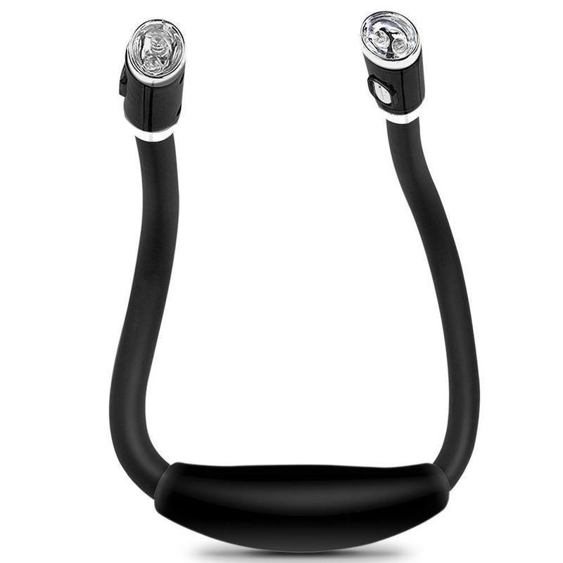 LED lampka do przytulania elastyczna regulowana latarka na szyję do nauki kolorowa do czytania