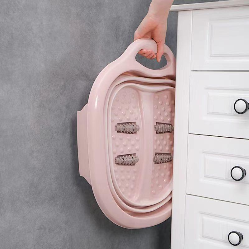 Voetbademmer Opvouwbaar Bekken Plastic Massage-emmer Huishoudelijke Sauna Pedicurebad Opvouwbare Emmer