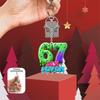 2D flat acrylic keychain - multiple colors available, perfect for backpack decoration and car key pendant