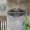 Metal House Number Sign Custom Laser Cut Address Plaque Outdoor Door Decor Garden Wall Art Housewarming Gift