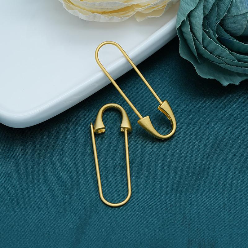 5/10 ks Zlatá kovová zavírací špendlík Pevný s očkem Pro brože Šperky Řemesla Oblečení Doplňky Špendlíky Špendlíkovky