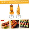 Metall Vertikaler Kebabspieß, Wiederverwendbares Edelstahl Heißluftfritteuse und Grillzubehör - Obst und Fleisch Vertikaler Kebabspieß