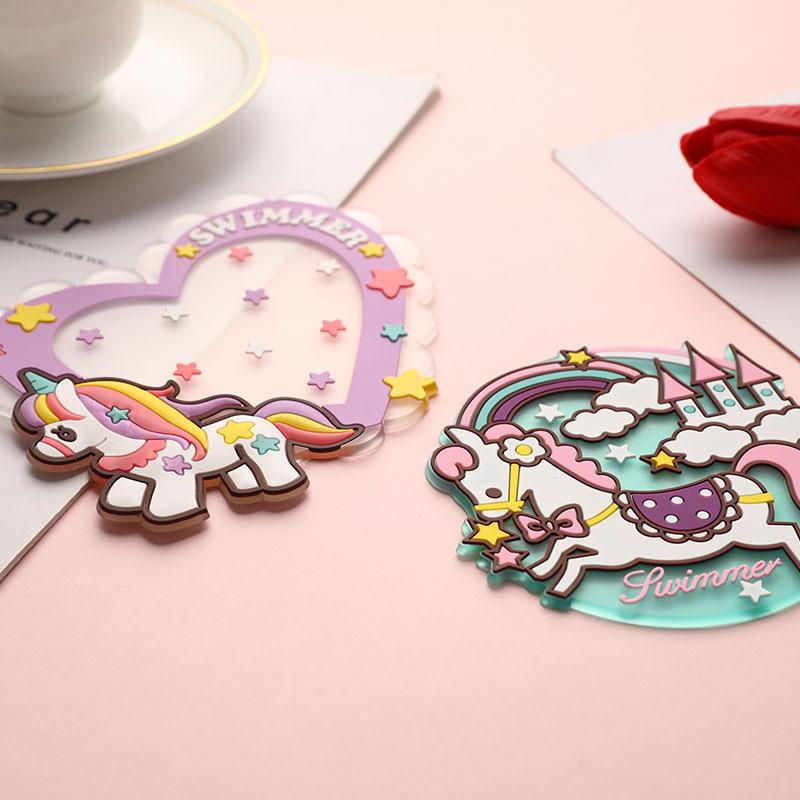 Cartoon Silicone Drink Coasters Cup Pads Mats Tableware Kitchen Insulation Pad