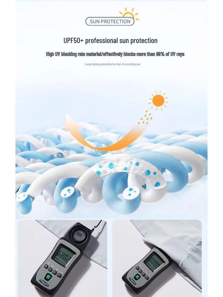 Woodpecker UPF50+ Ice Silk Sun Protection Jacket - Breathable, Lightweight, UV-Blocking Outerwear for Men and Women