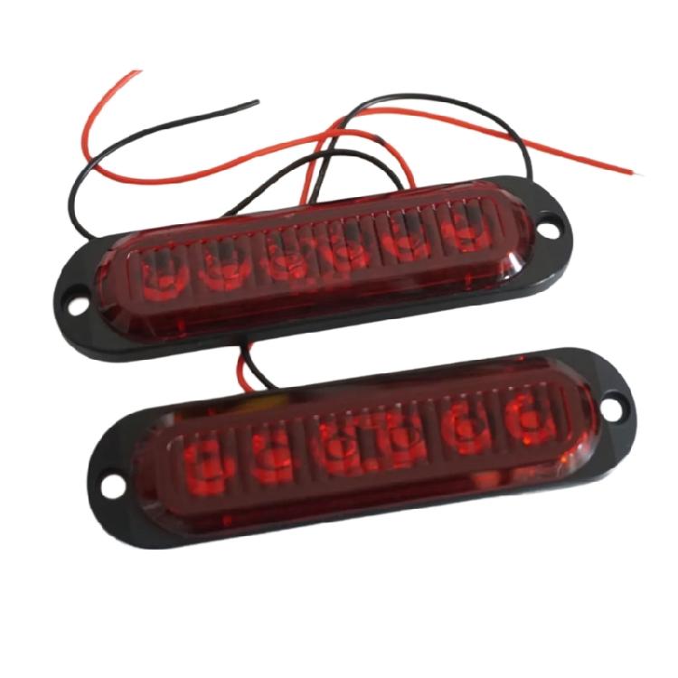 Corrosion Resistant Red Blue Marine Navigation Light 6 LEDs Waterproof Housing For Boats Yachts Marine Applications 2pcs