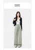 High-Waisted Maternity Straight-Leg Pants - Trendy, Versatile, Loose Korean Style for Spring & Autumn