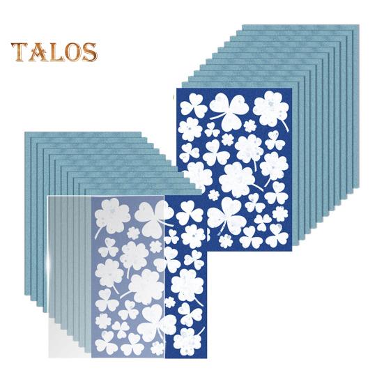 

24 листа/набор цианотипной бумаги для печати на солнце с акриловой панелью, активируемая солнцем, высокочувствительная художественная бумага для печати на солнце для проектов по искусству и рукоделию 24PCS