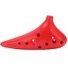 Ocarina ABS C Tune 12 Hole Musical Instrument for Adults Children Professional LearnersRed