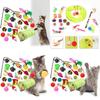 Ultimate Cat Play Set Sisal Ball Cat Wand Cat Tunnel 21 Piece Kit For Curious Cats
