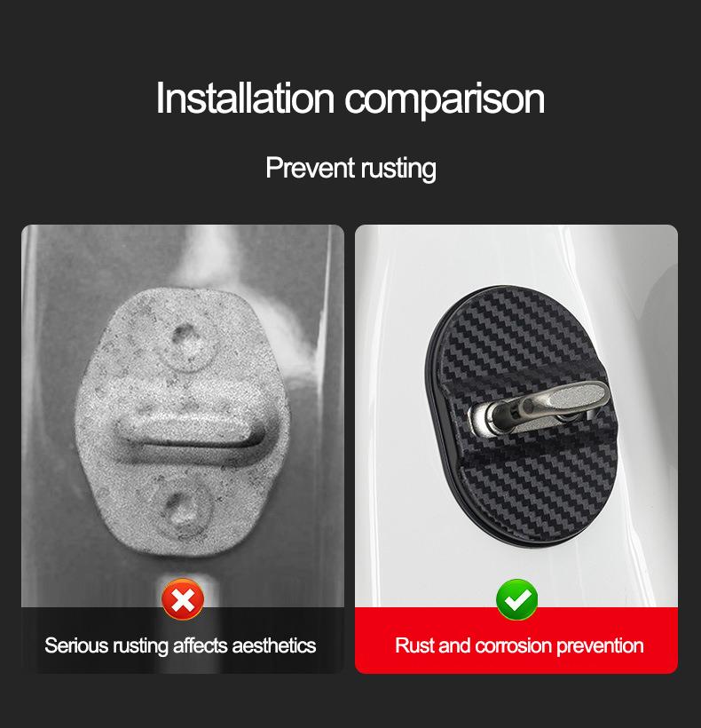 4pcs Car Styling Door Lock Protection Cap Modification Accessory For Chery Tiggo 2 3 4 7 8 Pro T3 3X IQ A3 Amulet Fulwin Arrizo JJ2