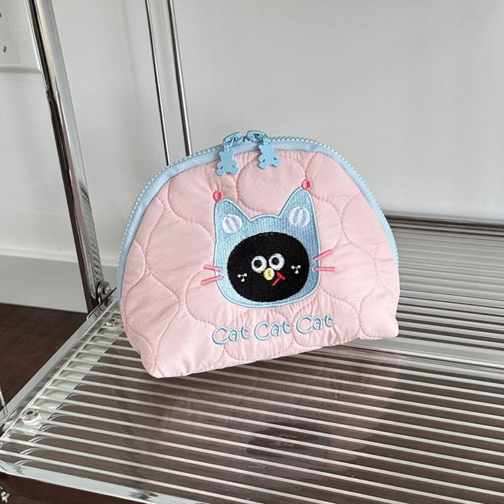 Puppy Cartoon Toiletry Bag Handheld Skincare Storage Bag Portable Embroidery Cosmetic Bag Travel