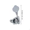 4 Pieces Electric Bass Tuning Pegs Knobs Keys Machine Heads Open Frame Tuner for Show