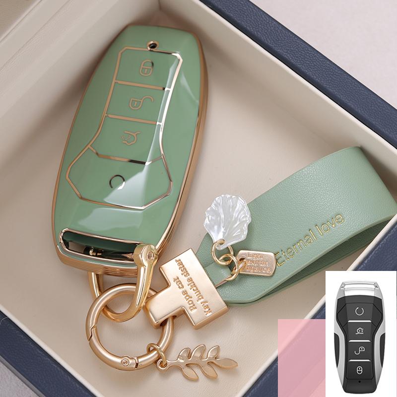 TPU Car Key Case Cover For BYD Han Ev Tang Dm/Qin PLUS/Song Pro/MAX/Yuan Dolphin E2 Protector Auto Key Car Accessories